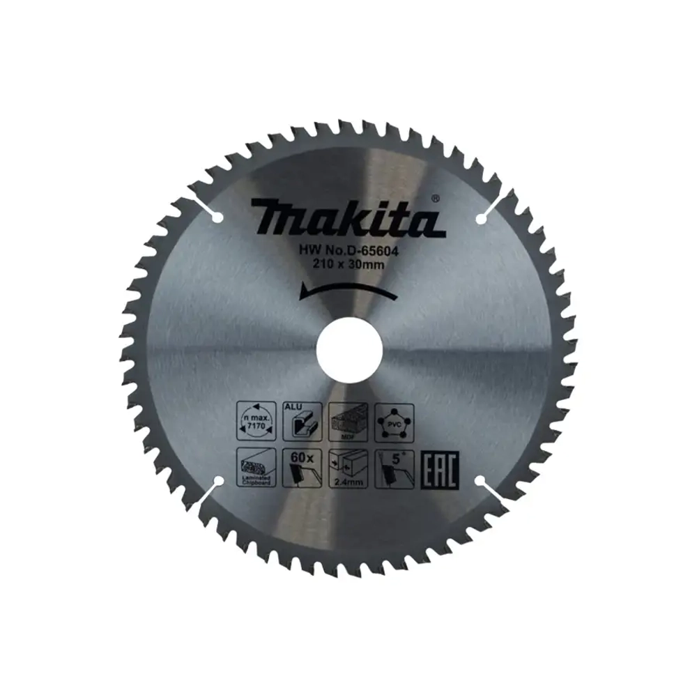 Пильный диск универсальный 210x30x2.4/1.6x60T Makita D-65604