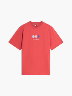 Футболка Tommy Jeans Multi-Crest Logo Anthem Red