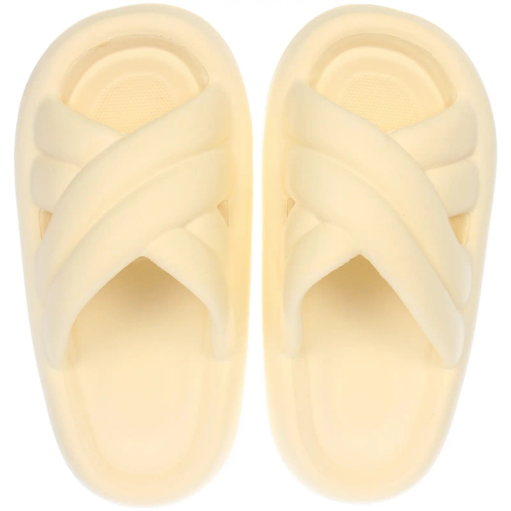 Шлепанцы женские «GRACE», цвет кремовый, р-р 40-41