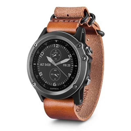 Умные часы Garmin Fenix 3 Sapphire, сапфировое стекло, кожаный ремешок (010-01338-81)
