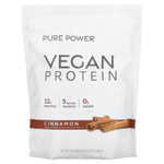 Dr. Mercola, Pure Power, веганский протеин, корица, 690 г (1 фунт, 8,3 унции)