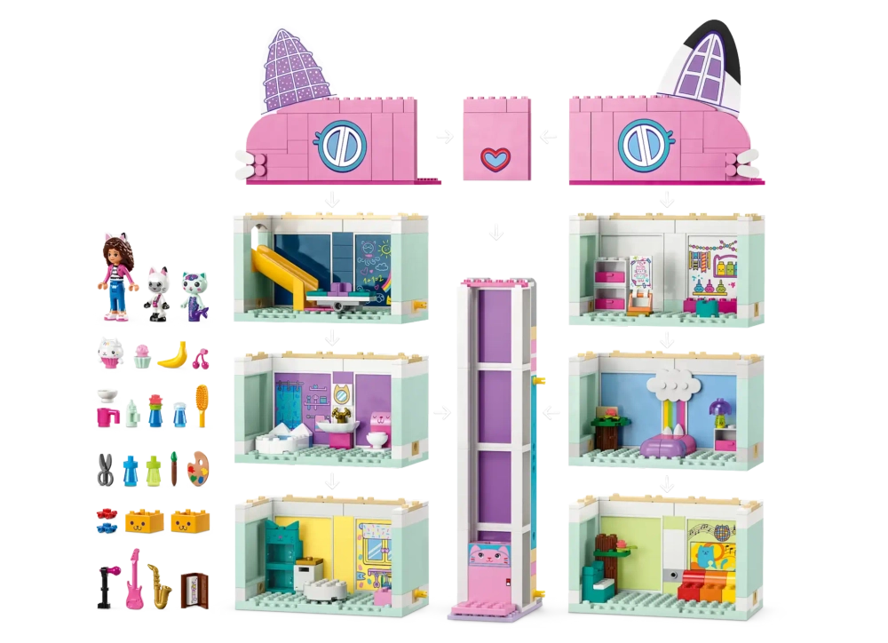 Конструктор LEGO Gabby's Dollhouse 10788 Кукольный домик Габби