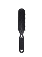 [Solomeya] Био-расческа для распутывания сухих и влажных волос ЧЕРНАЯ Detangler Hairbrush For Wet & Dry Hair Black Aesthetic, 1шт