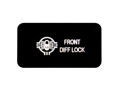 Кнопка ВКЛ/ВЫКЛ, белый, FRONT DIFF LOCK TOYOTA 40x20 горизонтальная
