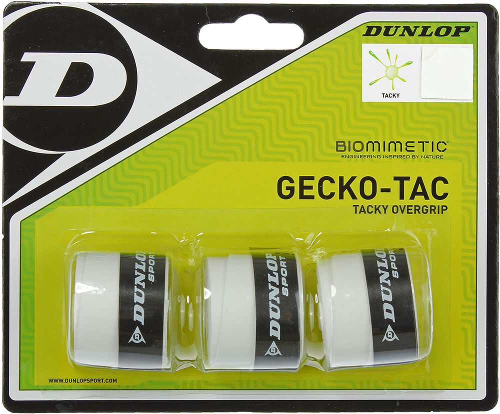 Теннисные намотки Dunlop Gecko-Tac white 3P