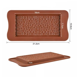 Форма силиконовая для шоколада «Плитка кофейное зерно»