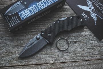 Складной нож Cold Steel 27DS Micro Recon 1 Spear Point c клинком из стали 4034 Stainless Steel, рукоять Grivory (Griv-Ex)