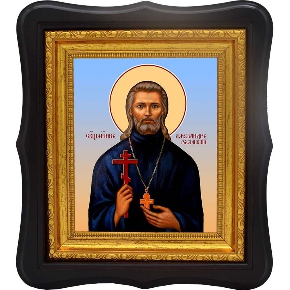 Александр Цицеронов (Рязанский) священномученик пресвитер. Икона на холсте.