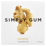 Simply Gum, Жевательная резинка, Натуральный имбирь, 15 штук