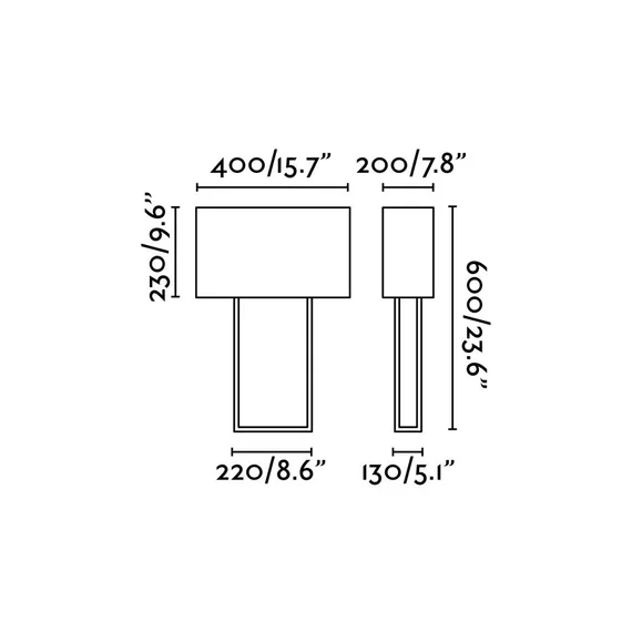 Белая настольная лампа VESPER