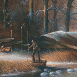 Картина «Winterliche Szene/Зимняя сцена»