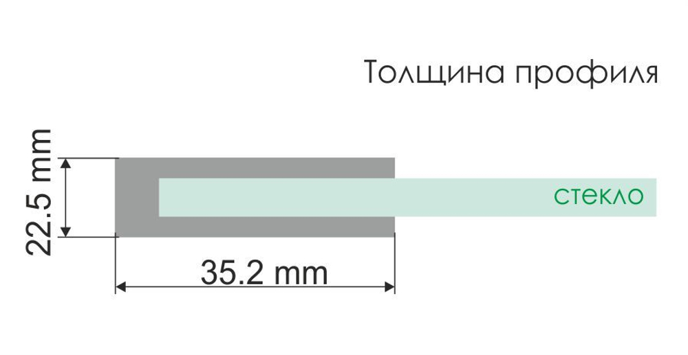 Main 41S02-100 RM Стеклянная шторка