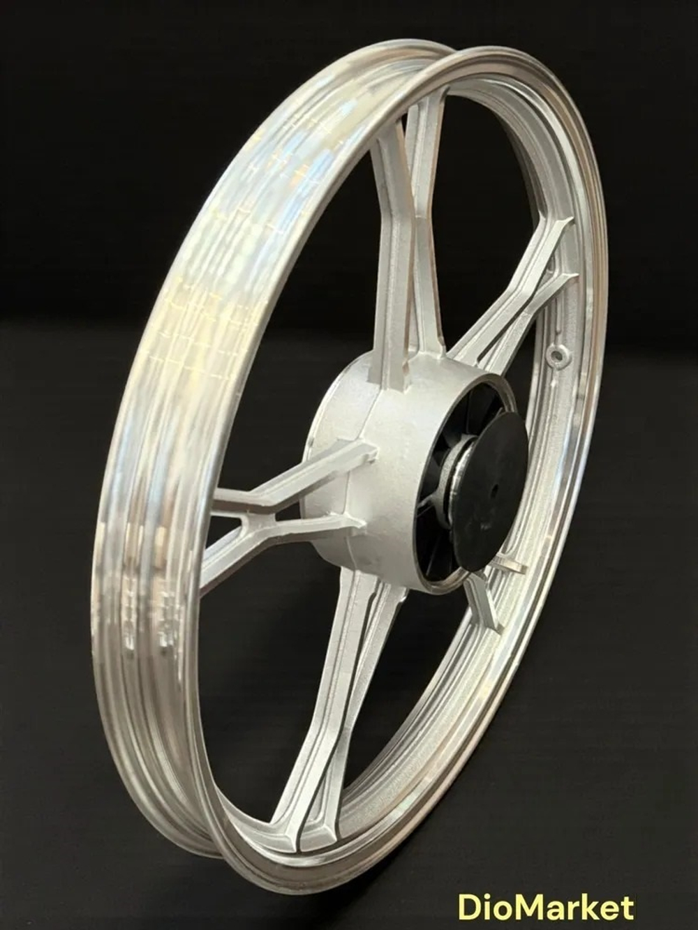 диск задний мопед Альфа (1.4х17, под ось 12мм) Хром