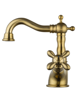 Смеситель для раковины WONZON & WOGHAND RETRO, Брашированное золото (WW-88139020-BG)