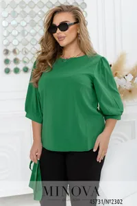 Блуза 2302-зеленый Minova