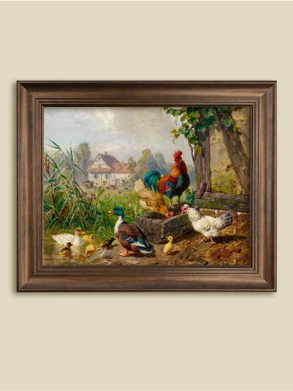 Картина интерьерная на холсте в раме 25*31 см