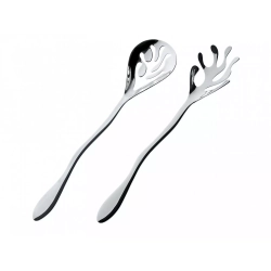 Alessi - Набор ложек для салата Mediterraneo 27см / артикул   ESI16SET  / GTIN 8003299948727