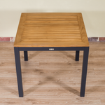 Стол обеденный Ideal Patio ТЕЛЛА алюминий, тик 80x80 см (4 ножки) резервный дубль