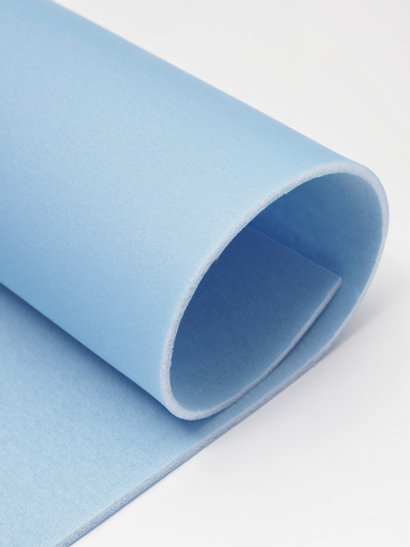 Поролон бельевой голубой ламинированный толщина 3 мм отрезами