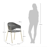 Стул Bradex Home Avatar зелёный