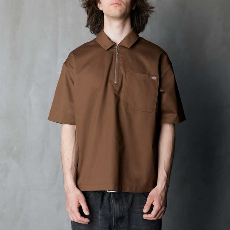 Поло мужское Dickies Cadiz Quarter Zip артикул:DK0A88PI0TB1 - купить в магазине Дайс