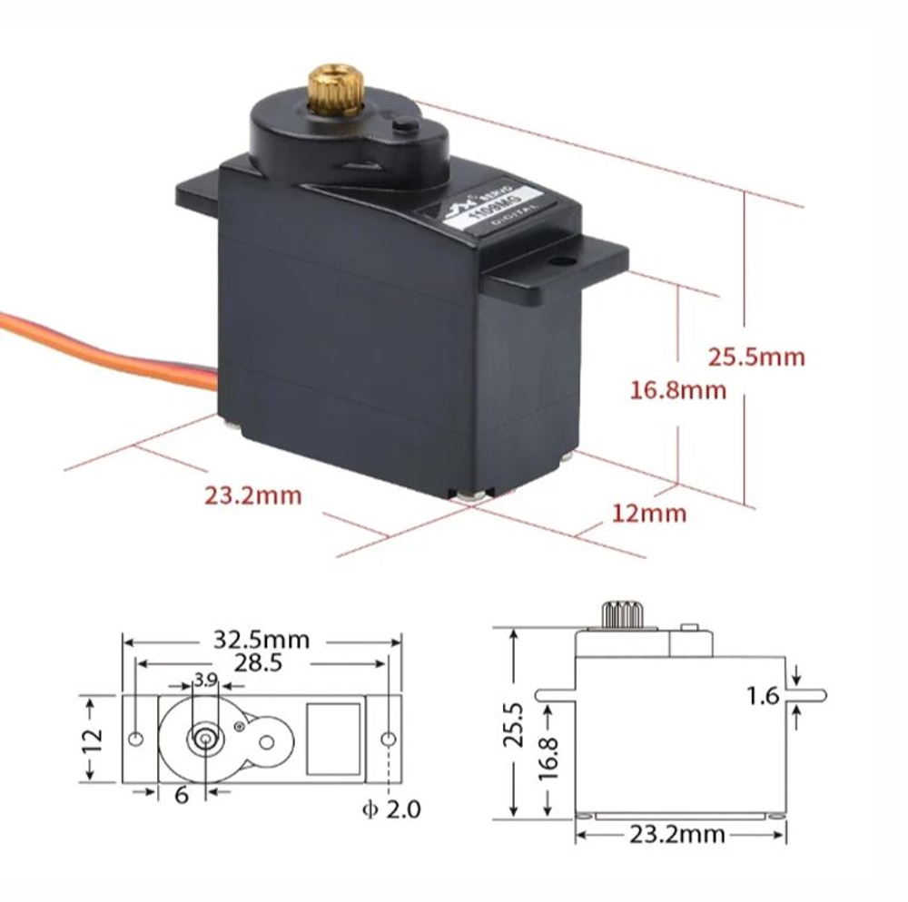 Сервопривод JX Servo PDI-1109HB Plastic Gear digital