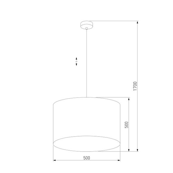 Подвесная люстра TK Lighting 6173 Tercino Blue