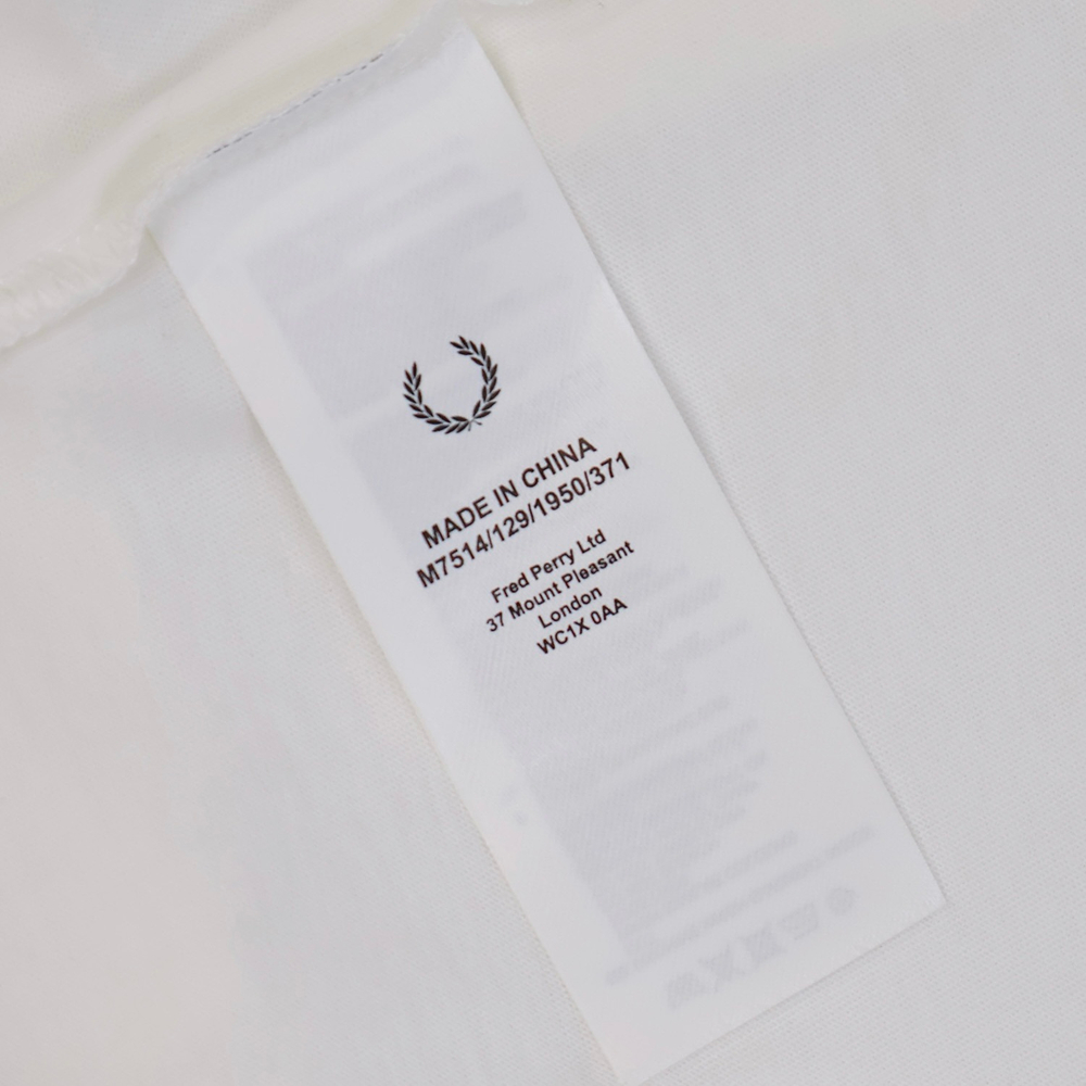 Футболка Fred Perry Embroidered Logo White