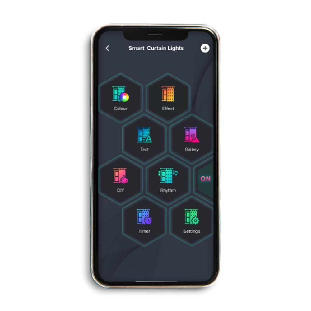 Светодиодная новогодняя гирлянда ЭРА ERASG -02 умная занавес RGB 2*2 м управление через мобильное приложение