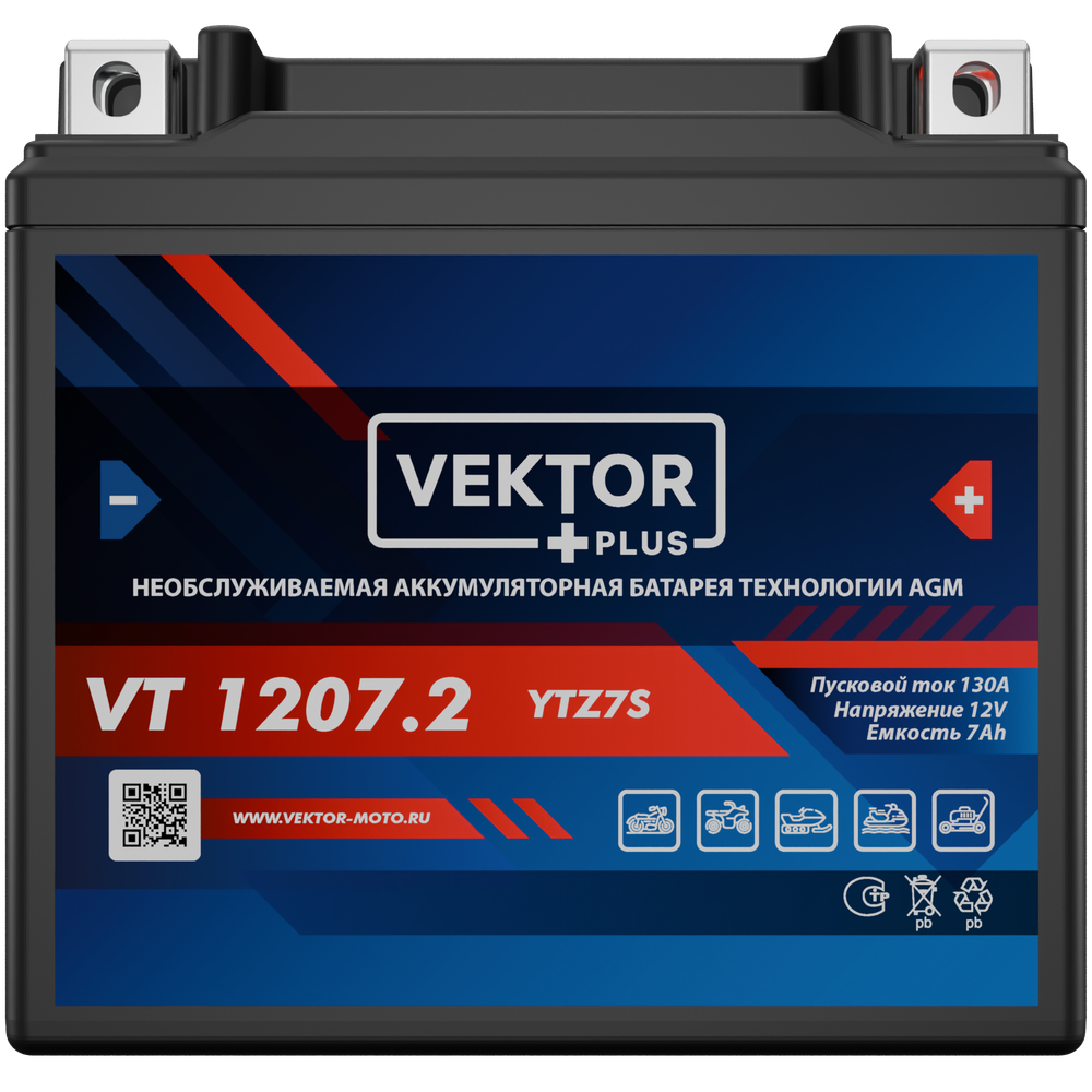 VEKTOR VT 1207.2 аккумулятор