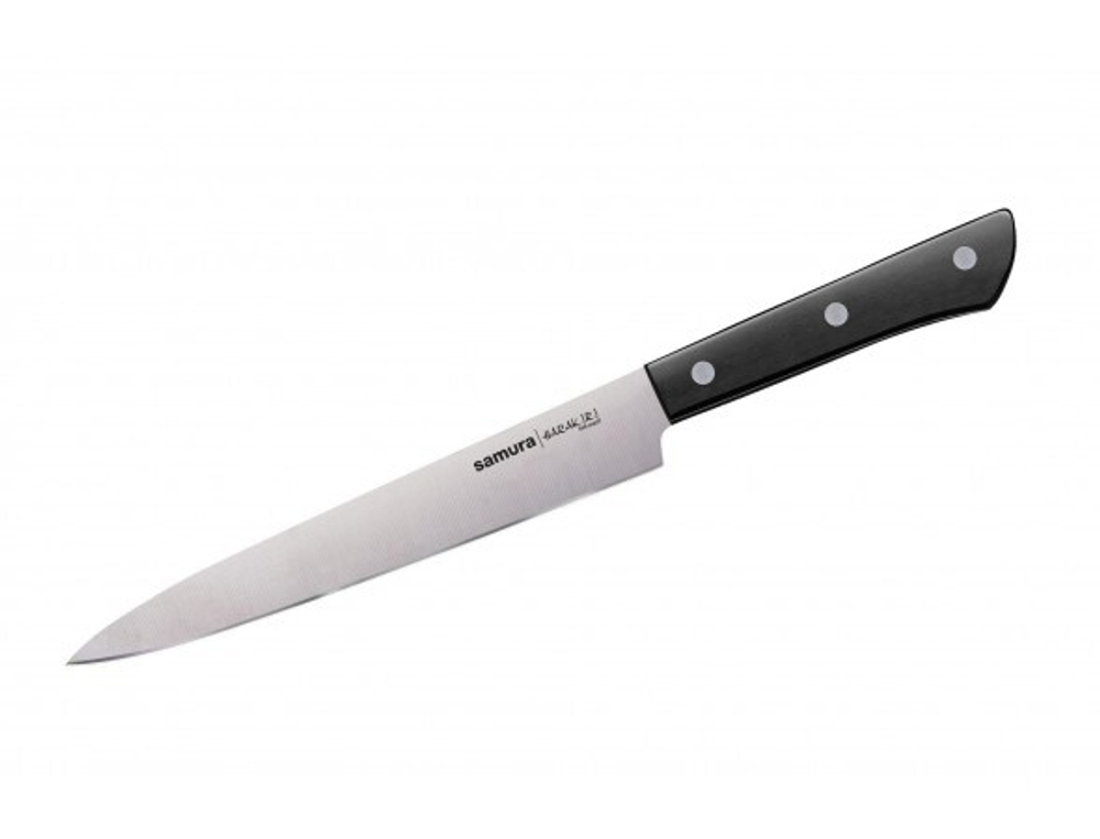 Нож кухонный "Samura HARAKIRI" для нарезки 196 мм, корроз.-стойкая сталь, ABS пластик SHR-0045B/K (10131010/200623/3222193/1, )