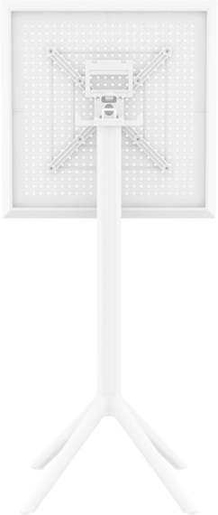 Стол пластиковый барный складной Sky 60х60 белый