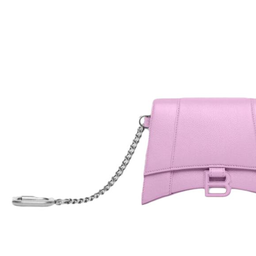 Balenciaga Cow Leather Card Holder Women"s Light Purple