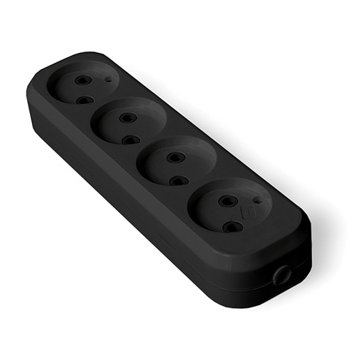 Колодка 4 б/з пластик, черная UNIVersal