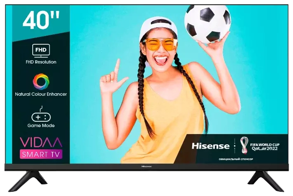 Телевизор ЖК Hisense 40" 40A4BG (FullHD 1920x1080, Smart TV) черный