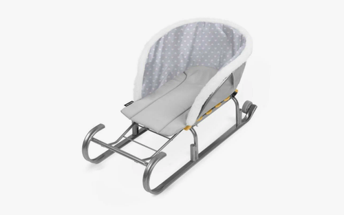 Сиденье-матрац д/санок универсальное с сердечками серый СС2-3/С