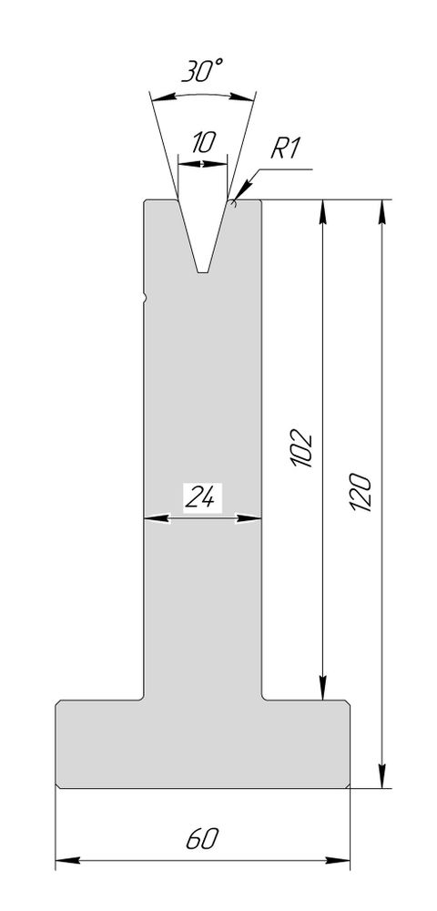 T-матрица AT 3075 30° V10 H120