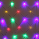Гирлянда для дома СЕТКА ш2,0* в1,5м 144 лампы LED, прозр.пров.,8 реж, IP-20, Мультицвет (возможность соединения)