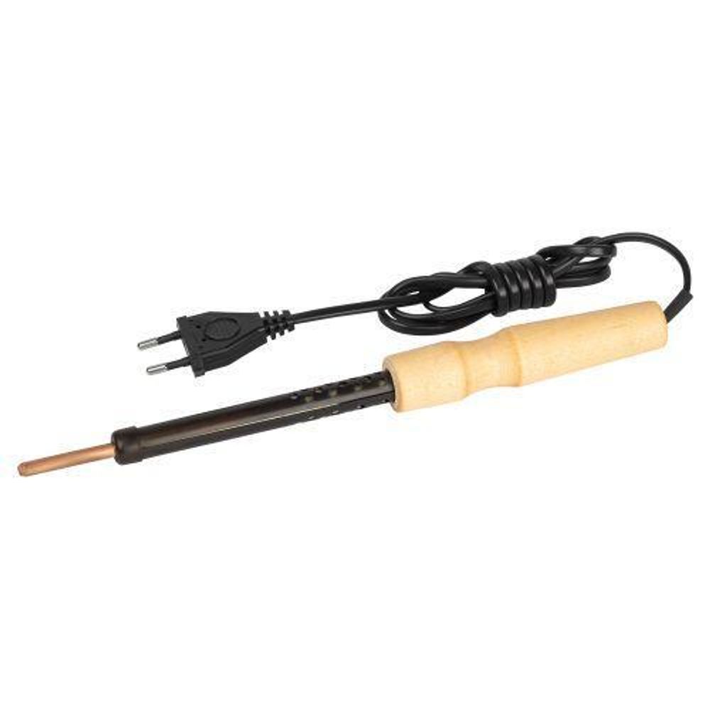 Паяльник ЭПЦН с деревянной рукояткой 230В 65Вт Россия Эра Б0061032 Паяльник ЭПЦН с деревянной рукояткой 230В 65Вт Россия Эра Б0061032