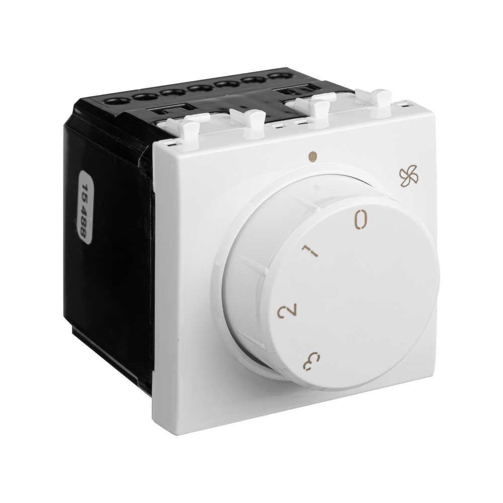 Механизм управления вентиляторами модульный, "Avanti", "Белое облако", 2модуля