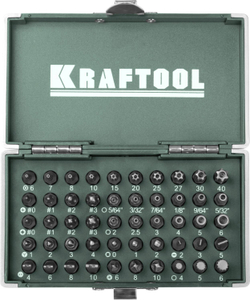KRAFTOOL X-Drive, 50 шт, набор кованых торсионных бит (26065-H50)
