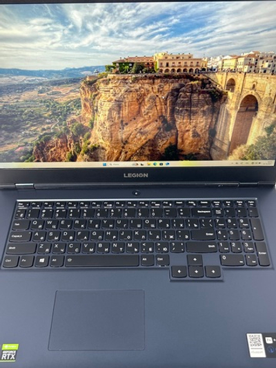 Ноутбук игровой Lenovo Legion 5 17ACH6H (82JY000ARU) 17.3"/AMD Ryzen 5 5600H/RAM 16 GB/SSD 512 GB/Nvidia RTX3060 6GB/1920x1080/IPS 144Hz/Windows 11/Подсветка кл-ры:LED/синий. Состояние: C1