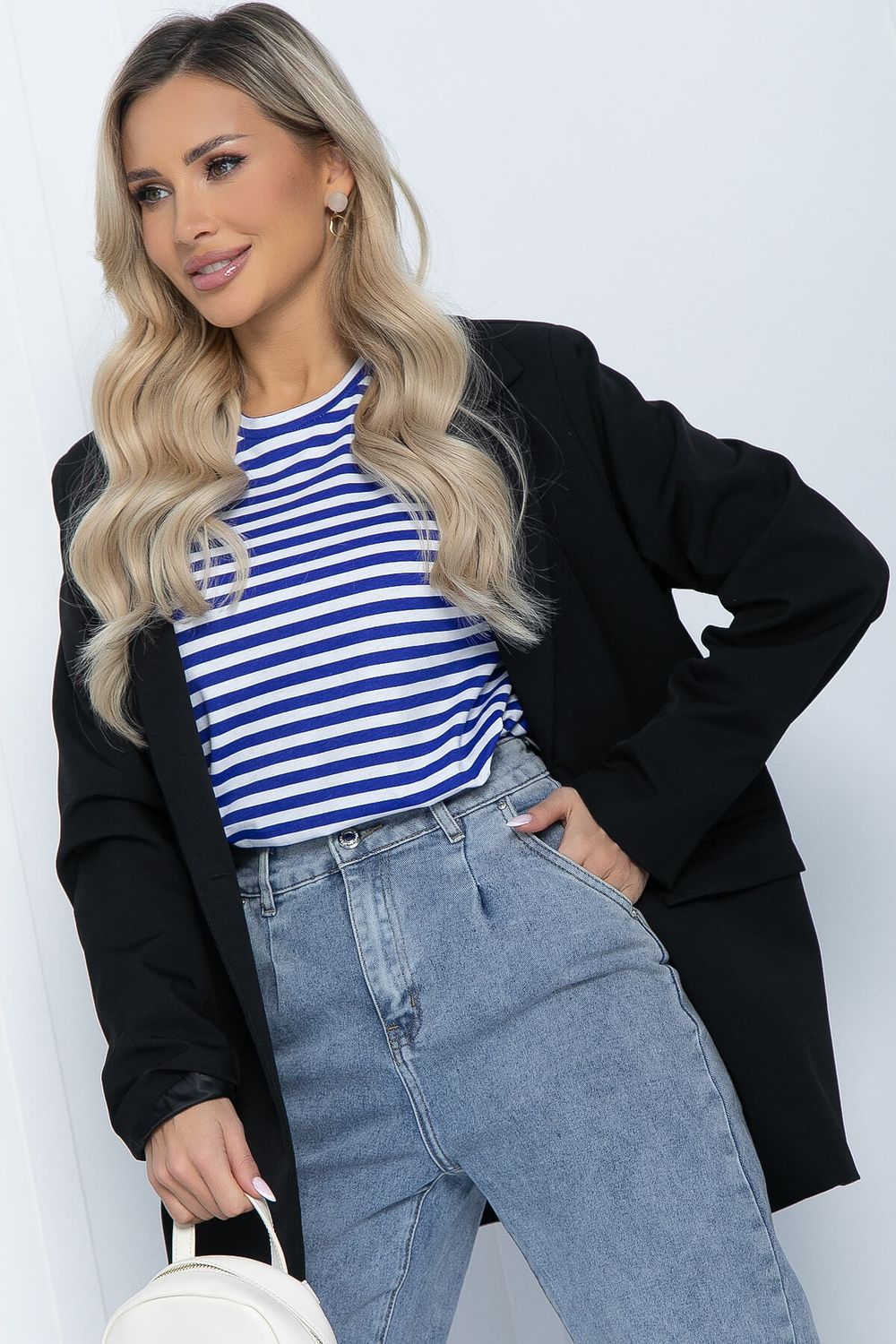 Тельняшка Морская душа (бело-синяя) Б12117 LT Collection