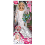 Кукла модель София 29см. Невеста, руки и ноги сгиб. с аксесс., коробка 66001W-7-S-BB (Карапуз)