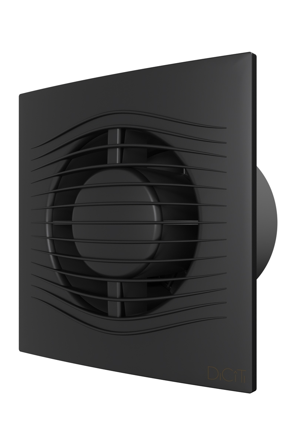 Вентилятор накладной SLIM D100 обр.клапан Dark gray metal DICITI