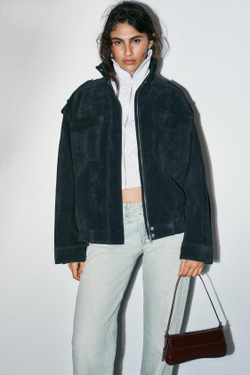 ZARA СУМКА С КЛАПАНОМ ЧЕРЕЗ ПЛЕЧО, БОРДОВО-КРАСНЫЙ