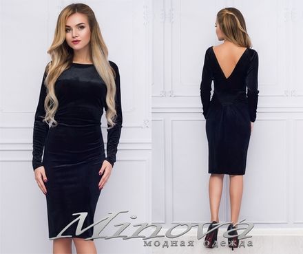Платье 1022 (черный) Minova
