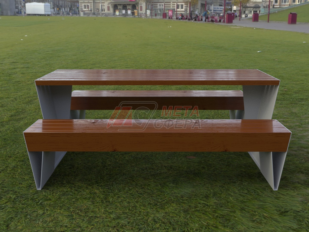 Стол уличный Терон с лавками