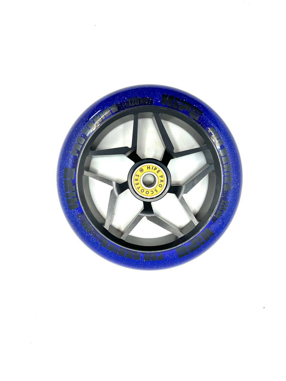 Колесо HIPE S20, 120х24 мм, черный/синий