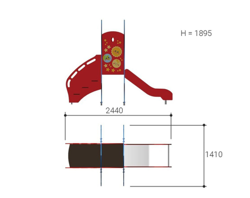 Детская горка Ракета Romana 111.23.00